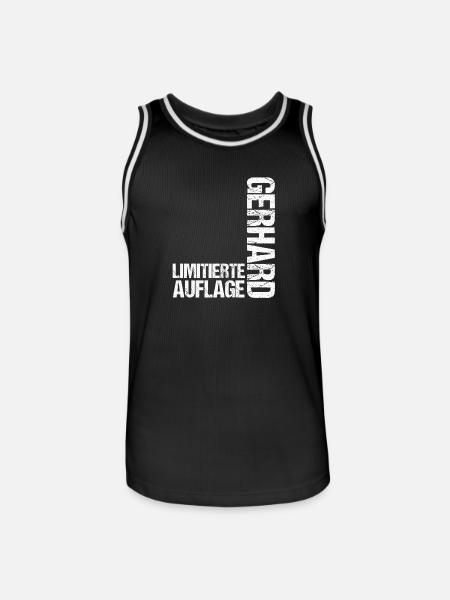 Gerhard - Men's Basketball Jersey - black/white