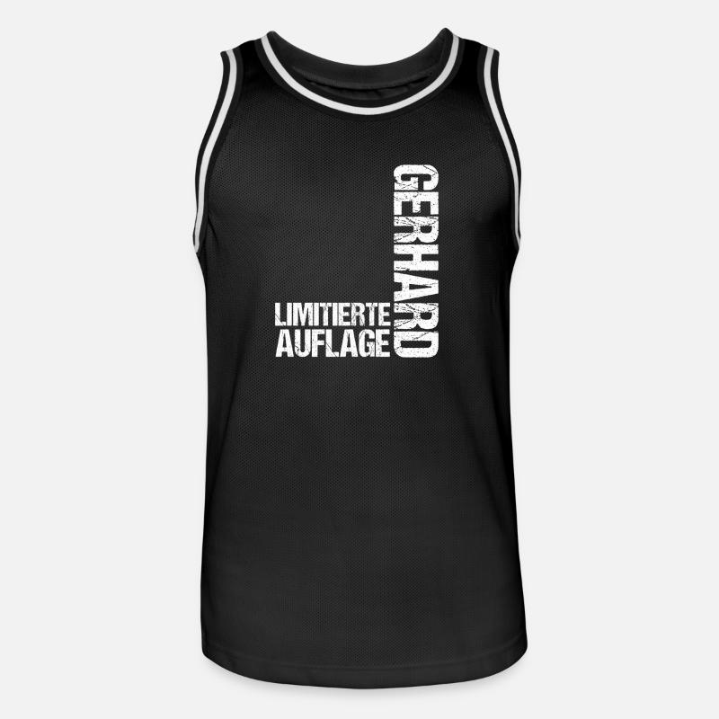 Gerhard - Men's Basketball Jersey - black/white