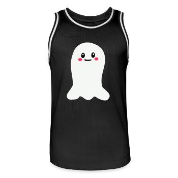 Fantôme - Maillot de basket Homme - noir/blanc - Devant - AI Model Male 185 dark (185cm)