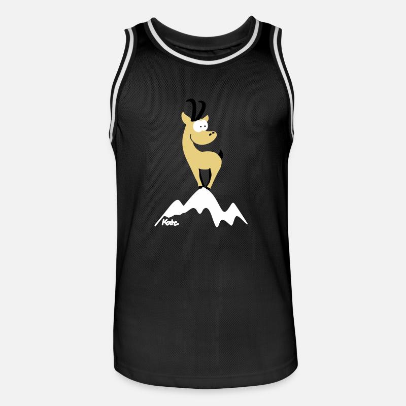 chamois (c) - Maillot de basket Homme - noir/blanc