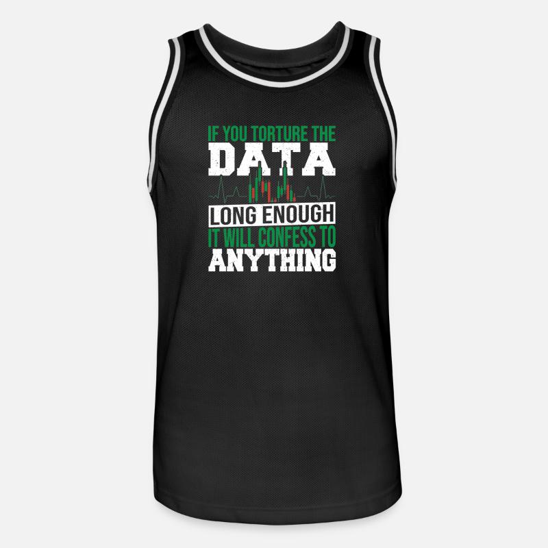 Datenanalyse Datenintegration Datenwissenschaft - Männer Basketball-Trikot - Schwarz/Weiß