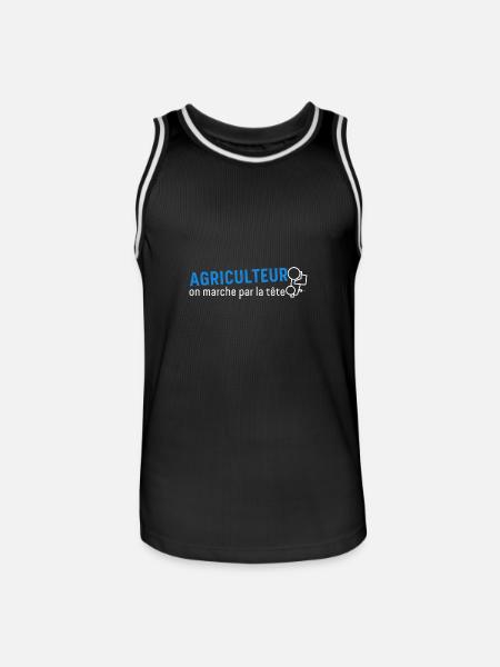 Farmer Farmer - Men's Basketball Jersey - black/white