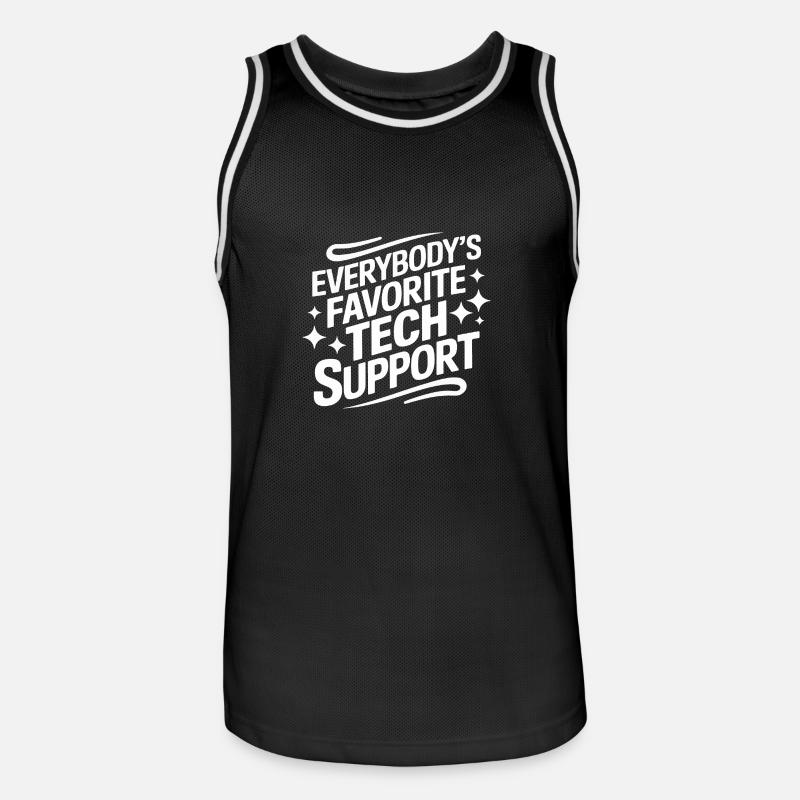 Technical Support Computer - Men's Basketball Jersey - black/white