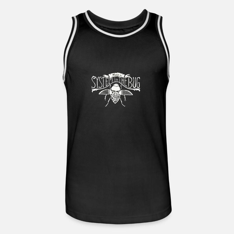 Système dans le Bug - Maillot de basket Homme - noir/blanc