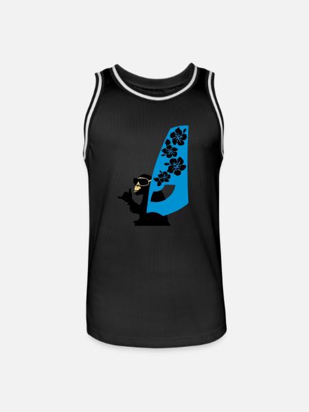 windsurfer - Men's Basketball Jersey - black/white