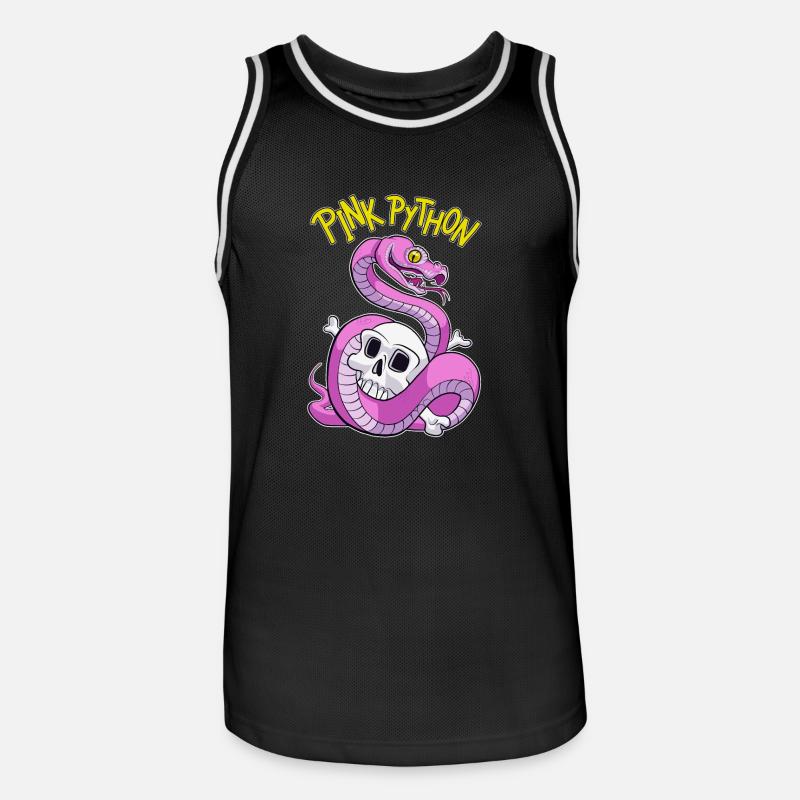 Pink Python - Men's Basketball Jersey - black/white