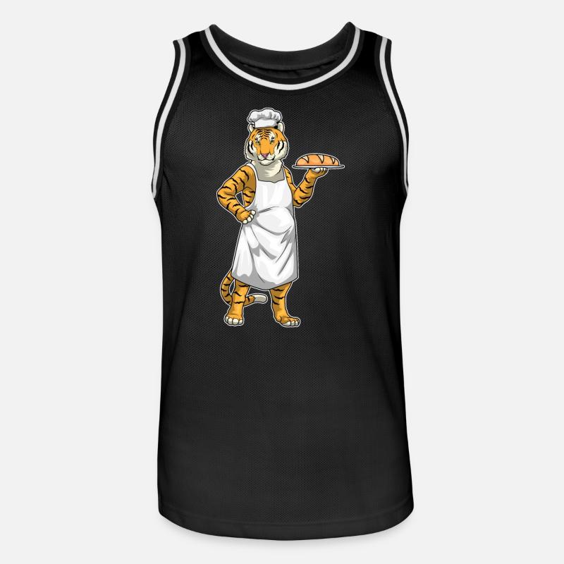 Pain Tiger Baker - Maillot de basket Homme - noir/blanc