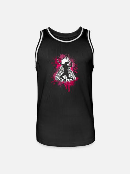 Badminton - Men's Basketball Jersey - black/white