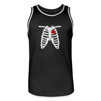 Bonsai Gift Gift Idea - Men's Basketball Jersey - black/white - Front - AI Model Male 185 dark (185cm)