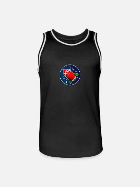 Rocket02 - Men's Basketball Jersey - black/white