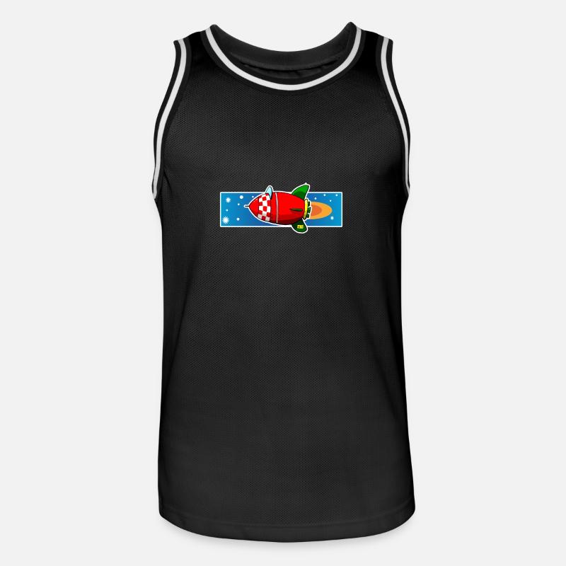 Copie de fusée - Maillot de basket Homme - noir/blanc