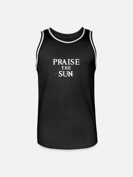 Praise the Sun - Men's Basketball Jersey - black/white