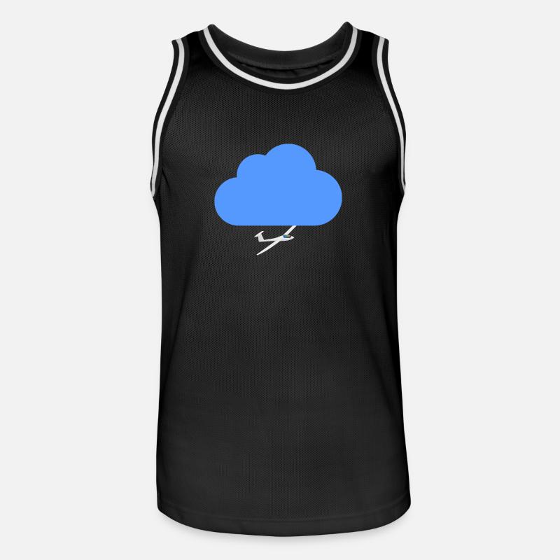 gliding - Men's Basketball Jersey - black/white