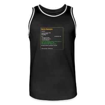 Legendäre feste Freundin Liebe Beziehung verliebt - Männer Basketball-Trikot - Schwarz/Weiß - Vorne - AI Model Male 185 dark (185cm)