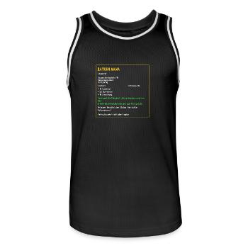 Legendäre Katzenmama Legendär Katzen Tiere Cat - Männer Basketball-Trikot - Schwarz/Weiß - Vorne - AI Model Male 185 dark (185cm)