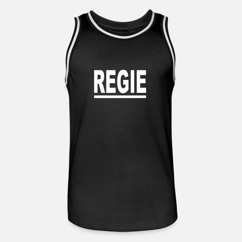 Il direttore lo sa - Maglia da basket per uomo - nero/bianco