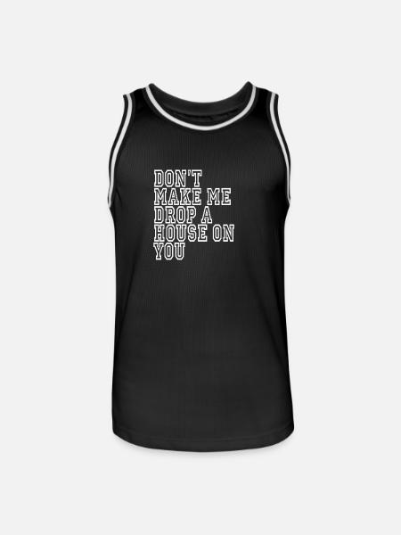 funny sarcastic sayings saying sarcasm - Men's Basketball Jersey - black/white