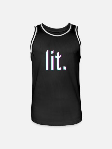 lit. problème de conception - Maillot de basket Homme - noir/blanc