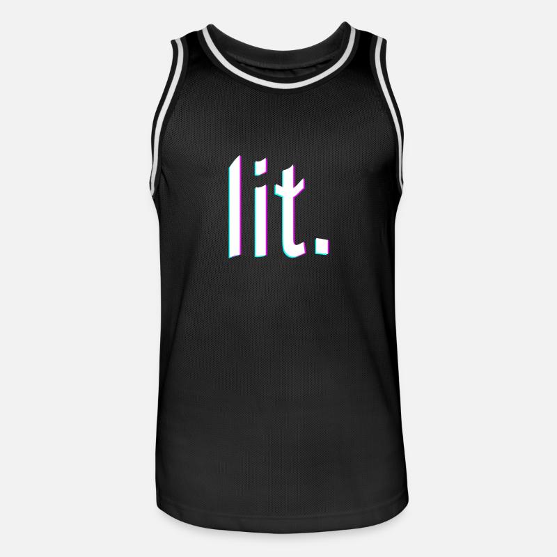 lit. problème de conception - Maillot de basket Homme - noir/blanc