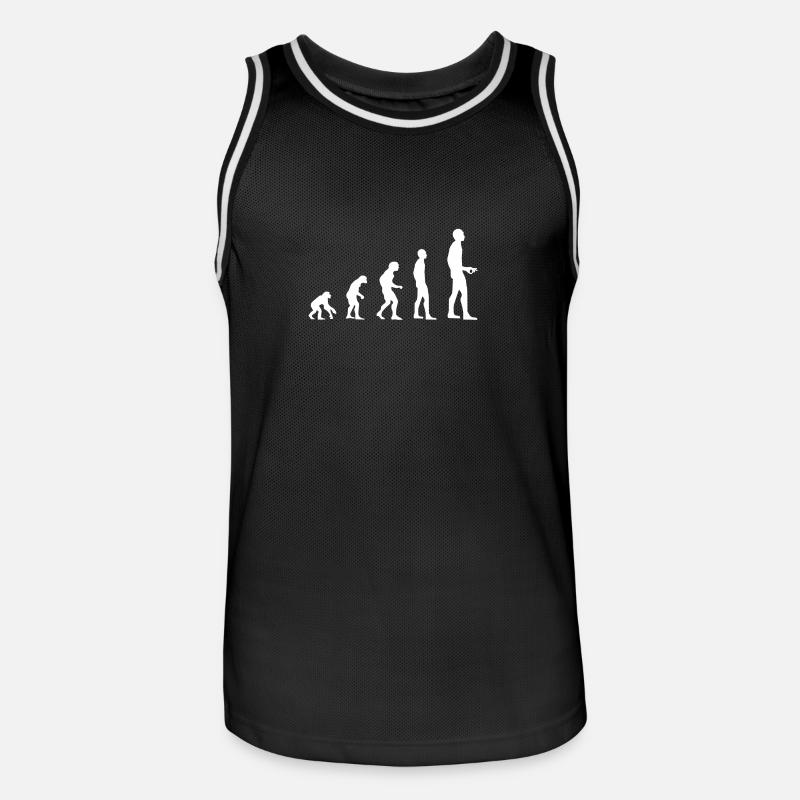 Évolution - Maillot de basket Homme - noir/blanc