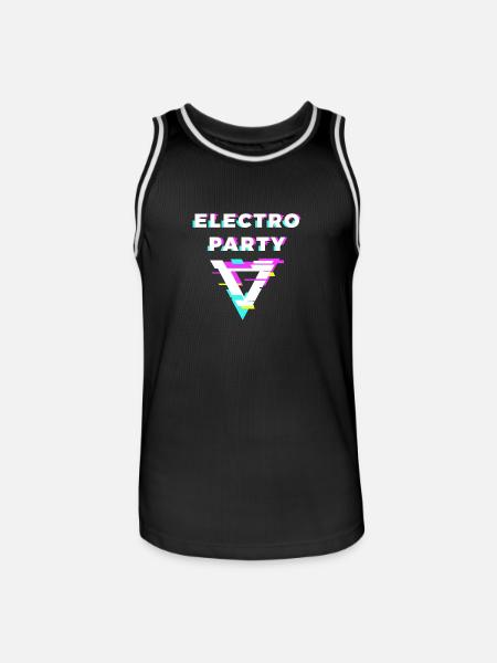Soirée Electro - Maillot de basket Homme - noir/blanc