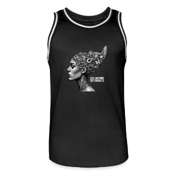 Zeichnen & Skizzieren - Just Another Sketchaholic - Männer Basketball-Trikot - Schwarz/Weiß - Vorne - AI Model Male 185 dark (185cm)