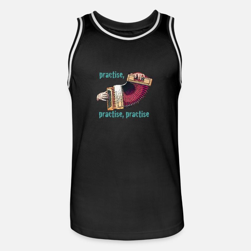 practise box - Männer Basketball-Trikot - Schwarz/Weiß