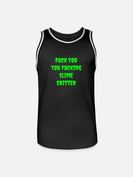 Slime shit No.2 - Men's Basketball Jersey - black/white