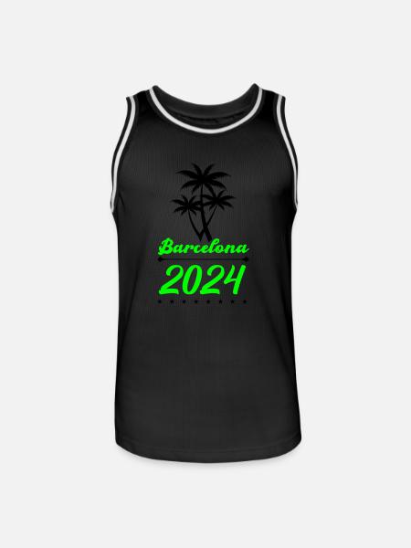 Barcelone 2024 - Maillot de basket Homme - noir/blanc