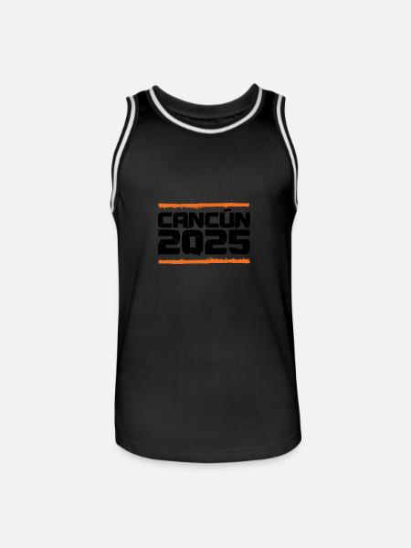 Cancun 2025 Vacation - Men's Basketball Jersey - black/white