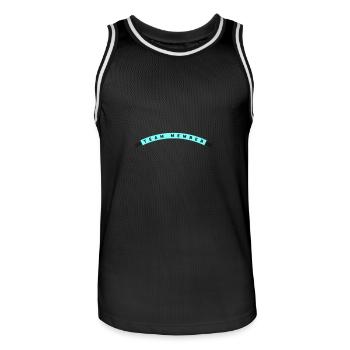 Team Member - Men's Basketball Jersey - black/white - Front - AI Model Male 185 dark (185cm)