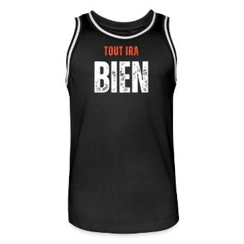 EVERYTHING 2 1 copy - Maillot de basket Homme - noir/blanc - Devant - AI Model Male 185 dark (185cm)