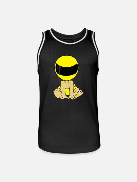 Biker Baby - Männer Basketball-Trikot - Schwarz/Weiß