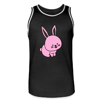 hare - Men's Basketball Jersey - black/white - Front - AI Model Male 185 dark (185cm)