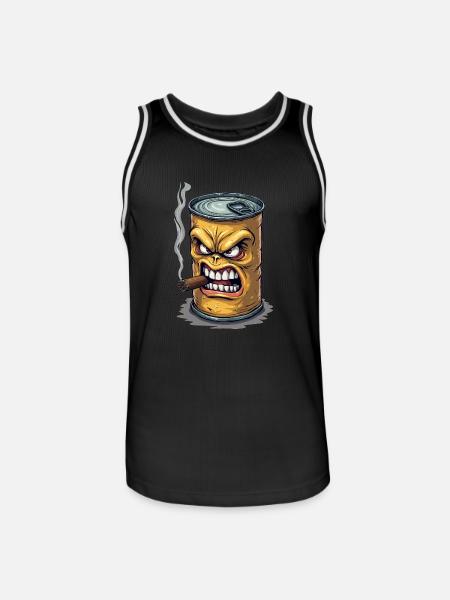Tin - Men's Basketball Jersey - black/white
