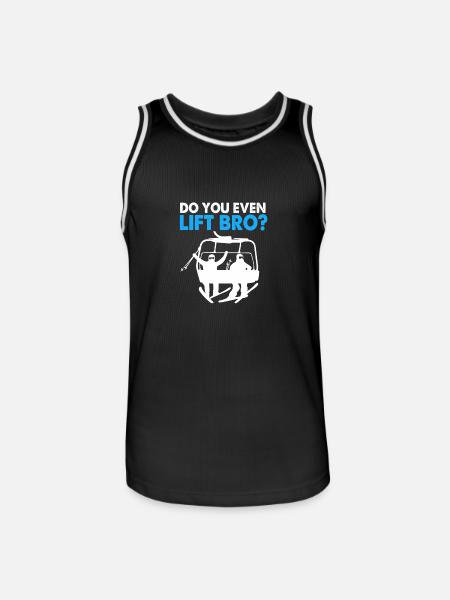 Ski Skiurlaub - Männer Basketball-Trikot - Schwarz/Weiß