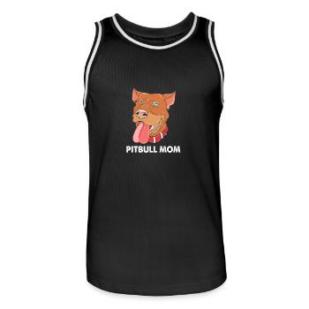 Pitbull - Maillot de basket Homme - noir/blanc - Devant - AI Model Male 185 dark (185cm)