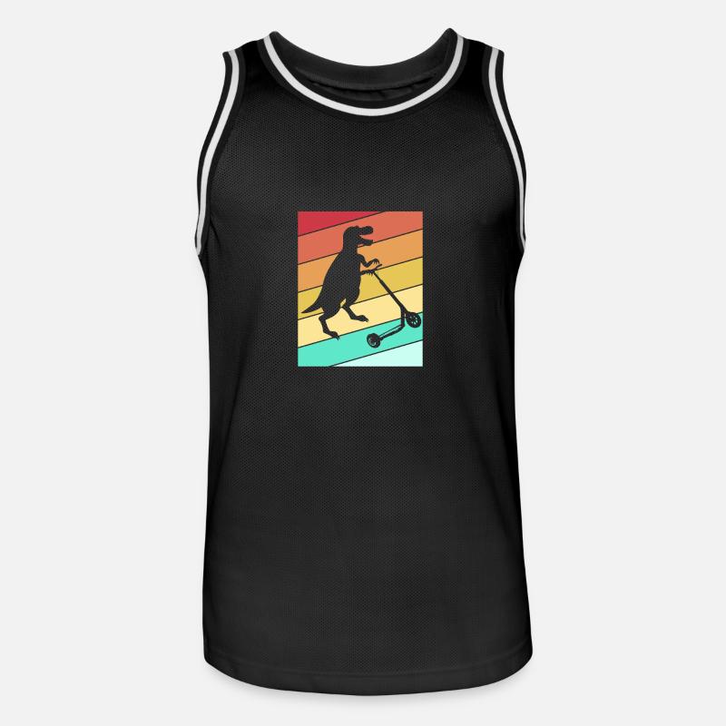 Scooter Roller - Männer Basketball-Trikot - Schwarz/Weiß