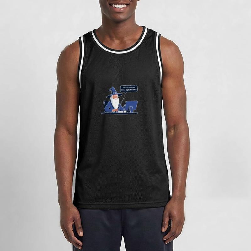 I'm Not a Coder I'm a Digital Wizard Programmierer Männer Basketball-Trikot