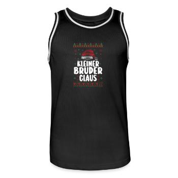 Weihnachten Weihnachtsmann Bruder Claus - Männer Basketball-Trikot - Schwarz/Weiß - Vorne - AI Model Male 185 dark (185cm)