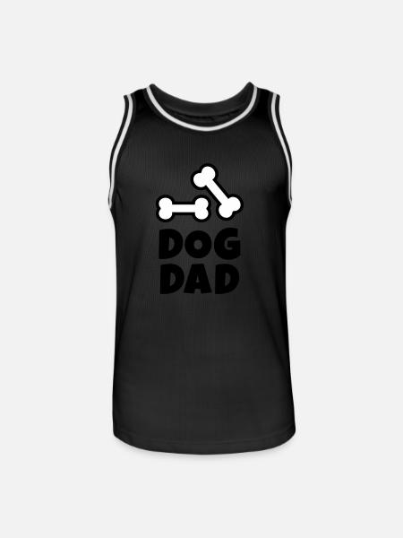 Dog Dad - Men's Basketball Jersey - black/white