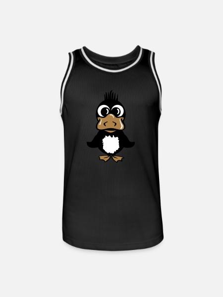 duck - Männer Basketball-Trikot - Schwarz/Weiß
