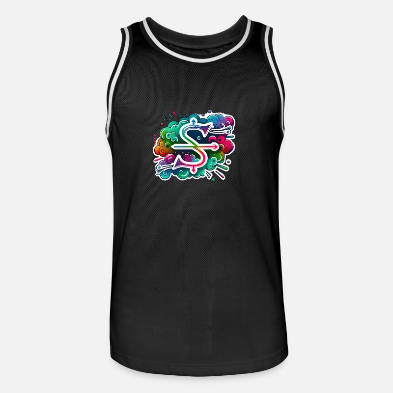 Zodiac Sagittarius - Men's Basketball Jersey - black/white