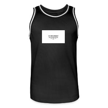 ANWALT - Männer Basketball-Trikot - Schwarz/Weiß - Vorne - AI Model Male 185 dark (185cm)