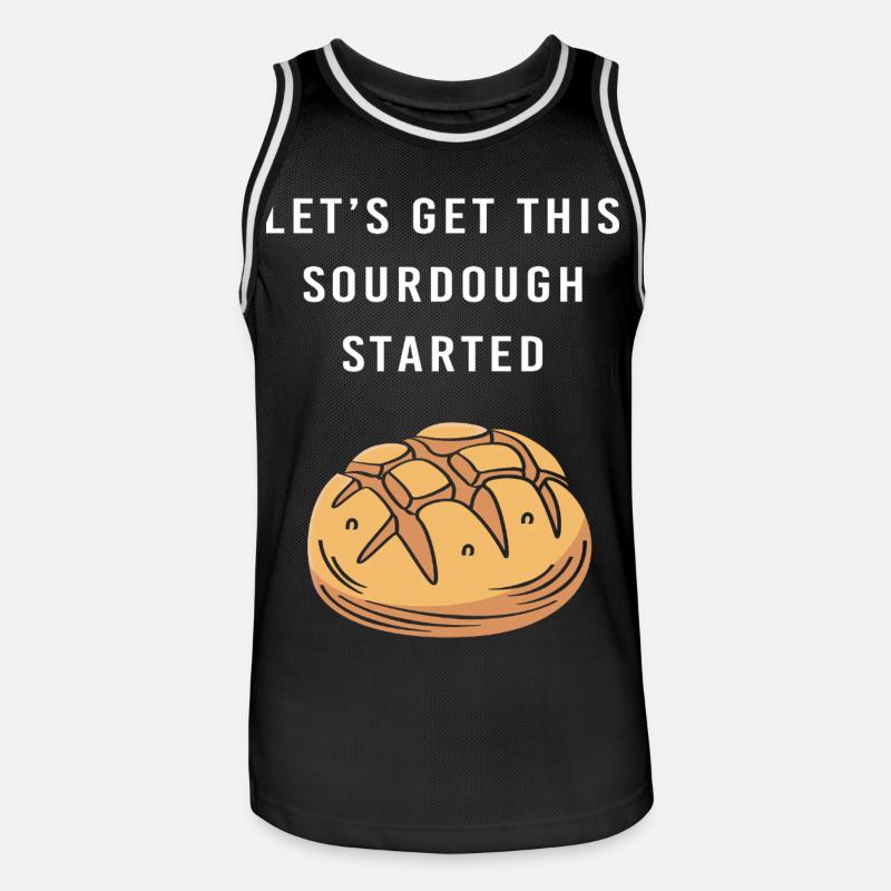 Bäcker Bäckerin Backen - Männer Basketball-Trikot - Schwarz/Weiß