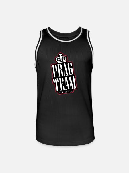 Prague Team - Men's Basketball Jersey - black/white