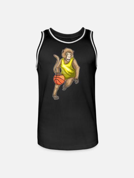 Singe Basketteur Basketteur - Maillot de basket Homme - noir/blanc