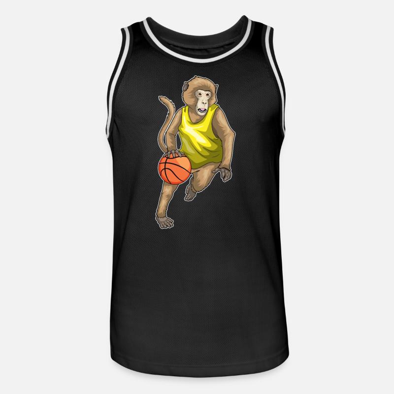 Singe Basketteur Basketteur - Maillot de basket Homme - noir/blanc