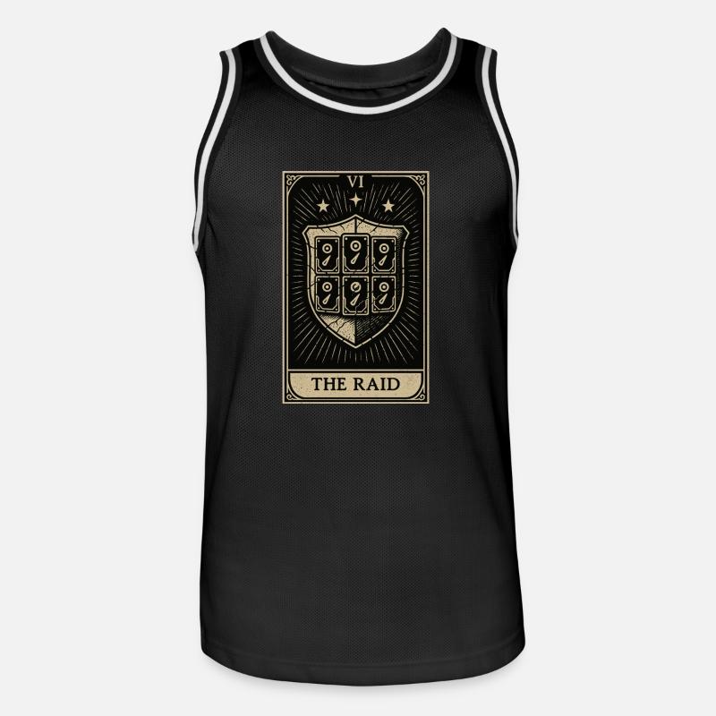 Tarot Datahoarding: Der RAID-Schutz - Männer Basketball-Trikot - Schwarz/Weiß