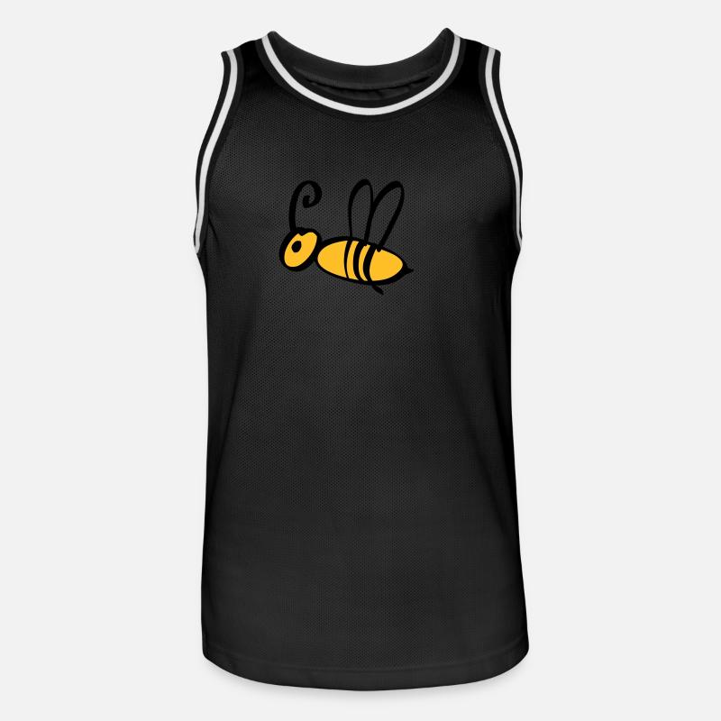 bee / honeybee 2c - Maillot de basket Homme - noir/blanc